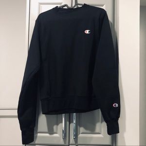 Champion reverse weave crewneck sweater - black